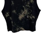 Disturbia Erosion Tie Dye Sleeveless Tee in Black/Green size 16 NWT 100% Cotton Black Photo 7