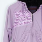 Sessions Softshell Zip‎ Up Fleece Hoodie Size Small Purple Photo 2