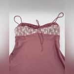 Urban Outfitters Perrie Lace-Inset Slip Dress Women’s Size Small Mauve Pink Photo 7