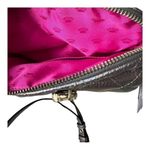 Juicy Couture Irid Pewter Metallic Sheen Double Top Zip Quilted Crossbody Bag Photo 14