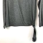 A New Day NWT Side Tie Hem Long Sleeve Top Dark Heather Grey Photo 4