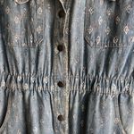 Denim Jumpsuit 80s vintage rockabilly coveralls workwear Blue Size 6 Photo 6