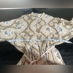 H&M  boho tunic mini dress with macrame shell belt sz large Photo 9