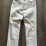 AG Adriano Goldschmied The Isabelle mid rise straight leg white jeans size 29 Photo 5