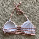 Cupshe Orange Bikini Two Piece Swimsuit Orange Size Medium Floral Striped EUC Photo 7