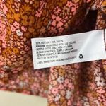 Universal Threads Universal Thread Blouse Women S Rust Floral Boho Cottagecore Puff Sleeve Prairie Photo 5