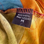 Rising international Boho Hippie Patchwork Zip Up Jacket Hoodie Women M Colorful Yellow Size M Photo 5