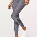 Lululemon High Rise Heathered Black Tied To it 7/8 25 inch Leggings Size 8 Photo 0