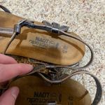 Naot Size 42 11 Elinor Mirror Leather Metallic Sandals Silver Photo 4