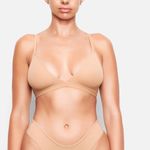 SKIMS NWT  Fits Everybody Triangle‎ Bralette Ochre Size S Photo 2