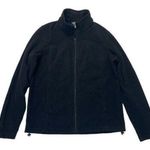 Natural Reflections Fleece Jacket Size Medium Black full zip mock neck Photo 0