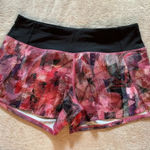 Lululemon Women’s Run Time Pink purple Floral Size 6 Photo 0