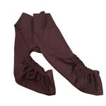 Lululemon FLOW CROP HEATHERED BORDEAUX DRAMA BURGUNDY MAROON WINE TIGHTS LEGGING Photo 2