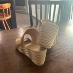 Vince Brown Suede Wedge Sandals Photo 2