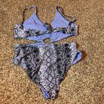 Bar III Snake Print Cut Out High Waist One Piece Swimsuit - Women's XL Photo 1