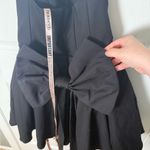 House Of CB  Emmanuela Black Strapless Detachable Bow Mini Dress M Photo 4