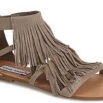 Steve Madden Suede Fringe Sandals  Photo 0