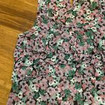 EXPRESS Floral Ruffle Tank Top Womens Size Small Sleeveless Blouse Casual Cute Photo 1