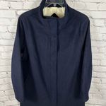 Pendleton Campbell Wool Coat Striped Water Resistant Windblocking Navy L NWOT Photo 0