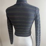 Amante clothing Striped Long Sleeve Turtleneck Top size small Black Photo 8