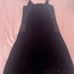 Whimsigoth Black and Purple velvet Gothic Maxi Dress Photo 6