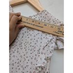 Christy Dawn  Peyton Maxi Dress Women's Ivory Red Linen Floral Size Small Photo 8