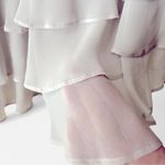St. John  Evening by Marie Gray Silver Chiffon Overlay Ballet Coquette Skirt Photo 2