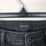 Driftwood Colette Straight Crop Embroidered Snake Print Jeans Washed Black Sz 28 Photo 7