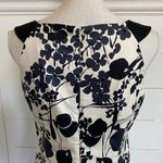 Maggy London  off white and black casual floral sheath dress sz 8 Photo 8