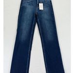 BKE Parker Universal Fit High Rise Cropped Straight Leg Dark Wash Jeans 27x28 Blue Size 27 Photo 0