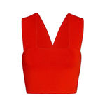 ALC Frank A.L.C. Ali Crop Top Coral Sunset Y2K Banded Sleeveless Square Neckline Photo 8
