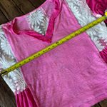 POL πΈ Pink Boho Lace Patchwork Top - Size M πΈ Photo 1