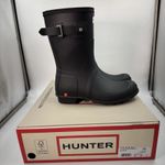 Hunter Women's Original Short Boot Black Matte US 7 Waterproof, Rain Boot New Photo 2