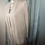 International Concept INC Long Sweater Jacket Open Front L/S Pockets Med EUC Photo 3