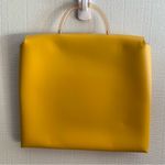 Gioconda 70s Mod Yellow Leather Structured Envelope Purse Bag Photo 2