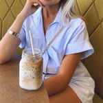 ZARA Oxford Blue Playsuit/Romper Photo 0