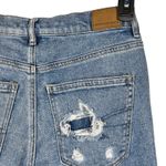 American Eagle  SZ 8 Highest Rise 90s Boyfriend Jeans Distressed Rips Zip-Fly Photo 7