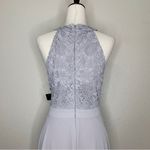 Lulus Lulu’s Picture Perfect Light Grey Lace Maxi Dress Photo 9