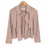 BB Dakota  Womens Open Front Waterfall Draped‎ Long Sleeve Blazer Jacket Pink XS Photo 1