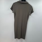 Urban Outfitters nola Collared Shirt Dress Dark Green Size Medium Photo 7