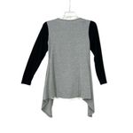 Relaxed Streetwear Mock Cardigan Top M – Preppy Casual Monochrome Contrast Size M Photo 1