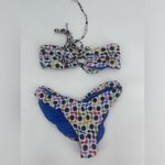 Maaji  Happy Asteracea‎ Halfmoon Strapless Bandeau Bikini Top size medium Photo 3