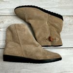 Ciao Women’s Sz 9 Suede Pull On Booties Shoes Boho Cozy Fall Winter Stanna Boots Tan Photo 9