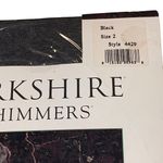 Berkshire Shimmers Ultra Sheer Control Top Style 4429 Size 2 Black Vtg NOS Photo 2