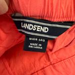 Lands' End Womens size 12 Cropped Wide Leg Pull On Linen Pants Salmon Pink Photo 7