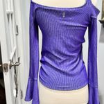 Free People Intimately Movement Purple Bell Sleeve Top Photo 3