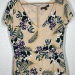 For Love & Lemons Tropical Floral Romper Playsuit Large Ruffled Photo 0
