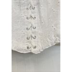 Forever 21 White Lace-Up Eyelet Bustier Crop Top - Size L Photo 2