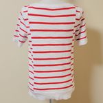 Loft  mixed striped short sleeve sweater size small Photo 9