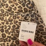Free People Cheetah Print Denim Skirt Photo 2
